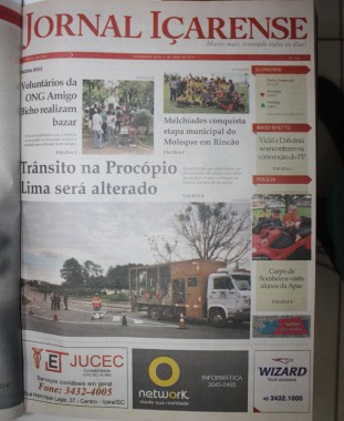 Jornal I&ccedil;arense registra os 24 anos de hist&oacute;ria em I&ccedil;ara