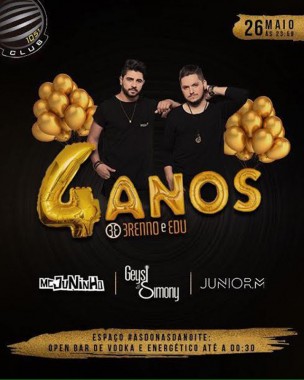 Brenno e Edu comemoram quatro anos de dupla