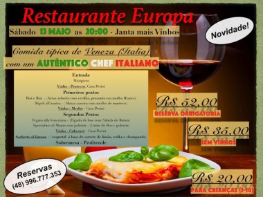 Restaurante Parque Europa &ndash; Jantar de Veneza
