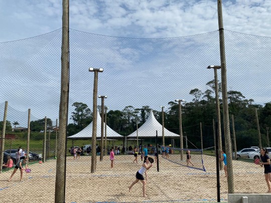 Governo de Içara (SC) inaugura três quadras de beach tennis no Parque Walmor de Lucca